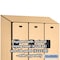 Salsbury Industries 2 Tier Designer Locker, 54"Wx76"Hx24"D, 6 Door, Maple 18-22364MAP - alternate 2